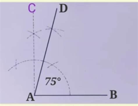 4. Draw angle AOB = 76° with help of a protractor. Bisect this angle by ...