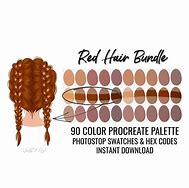 Image result for Red Hair Color Palette