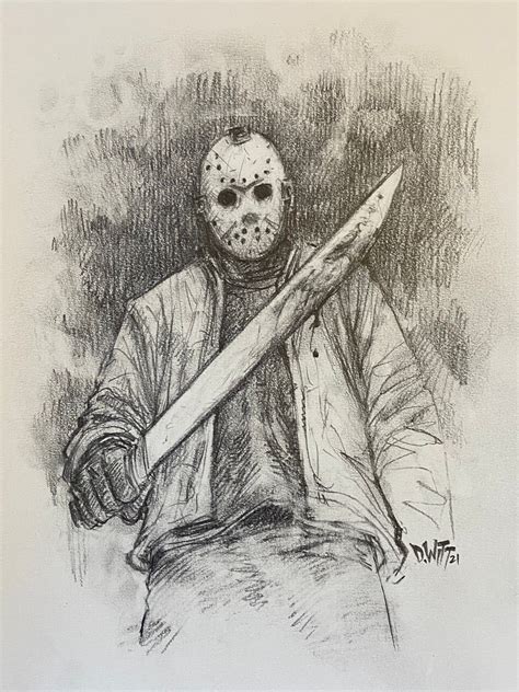 How To Draw Jason Voorhees Full Body