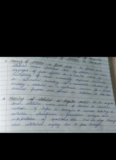 define statistics in plural sense. explain the scope of statistics ...