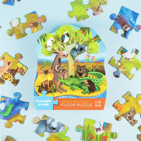 Crocodile Creek - Floor Puzzle 36 piece Outback Adventures | Little ...