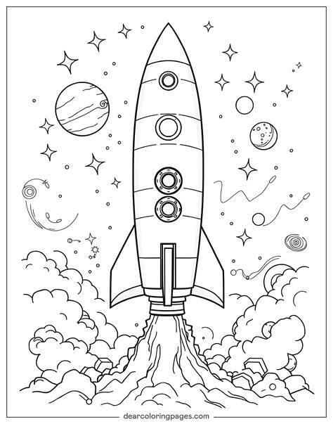 Rocket Coloring Pages - 21 Free Printable Coloring Pages