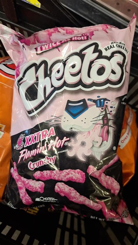 This pink Xxtra Flamin Hot Cheetos bag : r/mildlyinteresting
