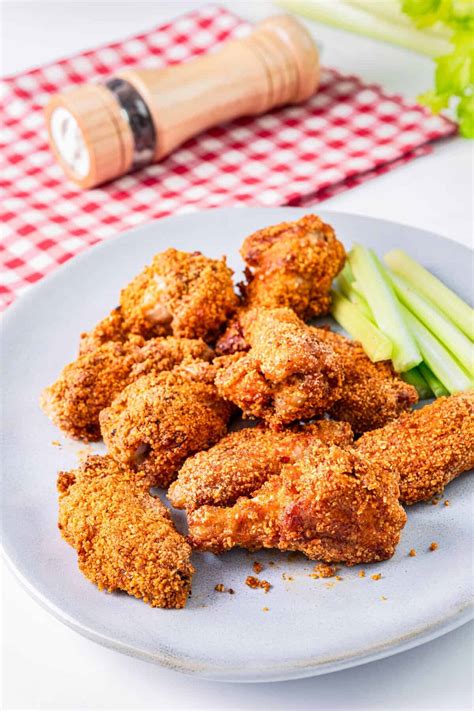 Easy Air Fryer Breaded Chicken Wings | Yoga Pit