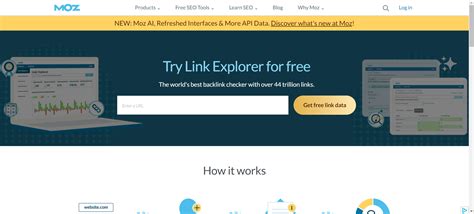 Free Backlink Checker - Moz Link Explorer - Moz