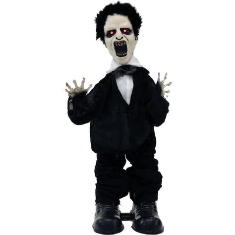 Buy 24 in. Battery Operated Poseable Animatronic Vampire with Red LED ...