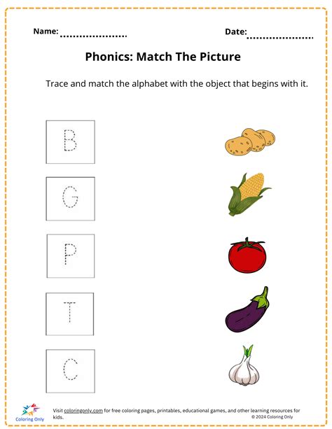 Printable Kindergarten Worksheets Phonics