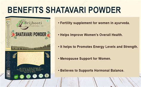 Brijbooti Shatavari Roots Powder (250 Gr) Indian Asparagus Racemosus ...