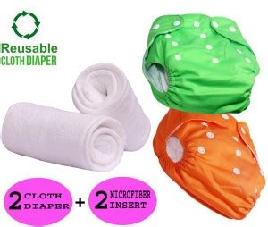 Larva Newborn Baby Reusable Cloth Diapers, Washable Adjustable Infants ...