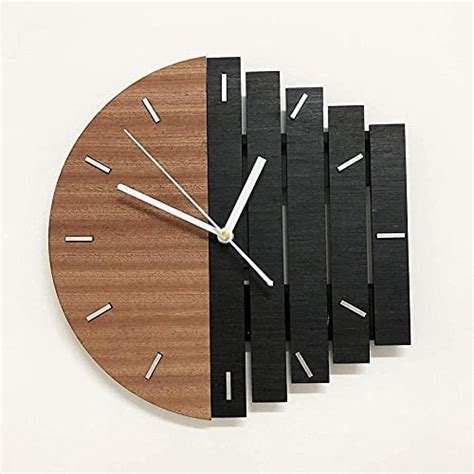 Cool Wood Clock Designs Curved Modern Wall Clock With Pendulum