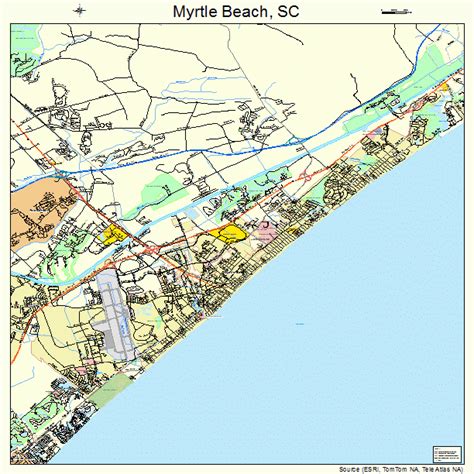 Zip Code Map Myrtle Beach South Carolina at Noble Paige blog
