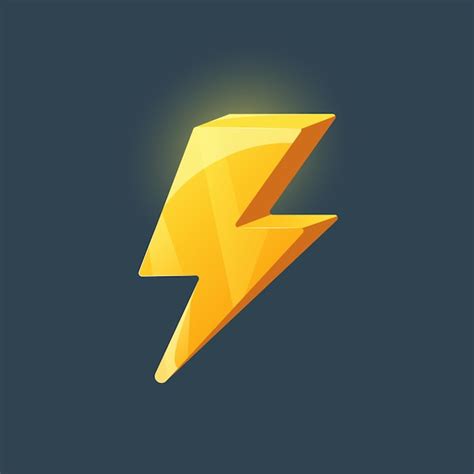 Lightning bolt icon energy electricity symbol lightning | Premium Vector