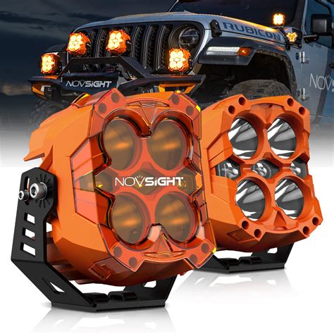 NOVSIGHT LED Pods Lights Driving Lights - 6 Inch LED Light Pods ...