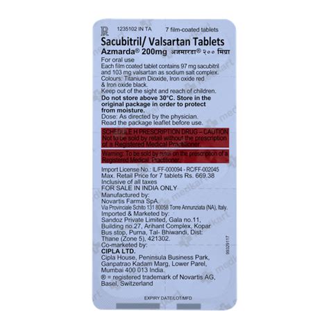 SACUTAN 200MG TABLET 7'S, Price, Composition & Generic Alternatives ...