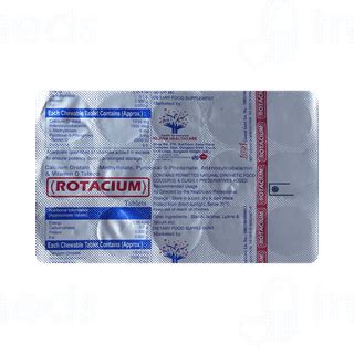 Rotacium Chewable Tablet 15 - Uses, Side Effects, Dosage, Price | Truemeds