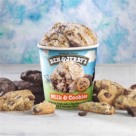 Ben&Jerry's Ben & Jerry's Milk & Cookies Vanilla Ice Cream - 16 India ...