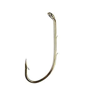 Eagle Claw 181-2 Baitholder Down Eye 2 Slices Offset Hook, Bronze ...