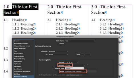 Chapter Numbering InDesign 的图像结果