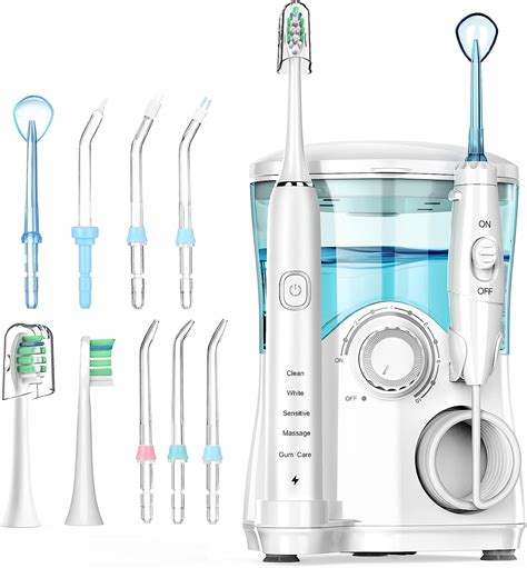 Amazon.com: Electric Toothbrush and Water Flosser,600ML Oral Irrigator ...