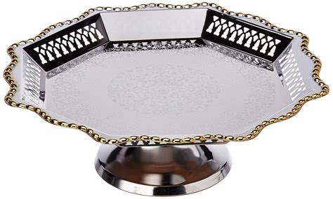 Buy Roxx Persian Steel Footed Bowl, 1-Piece, Silver Online at Low ...