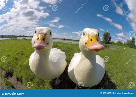 Funny ducks portrait stock image. Image of wild, farm - 309508823