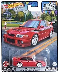 Hot Wheels Mitsubishi Lancer Evolution VI, Boulevard Premium Series ...