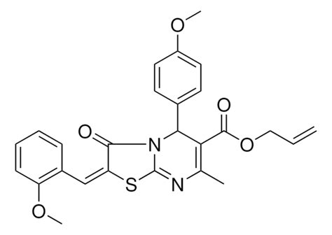 ALLYL (2E)-2-(2-METHOXYBENZYLIDENE)-5-(4-METHOXYPHENYL)-7-METHYL-3-OXO ...