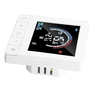 Digital Thermostat, AC 90-240V LCD Display Touch Control Home Heating ...