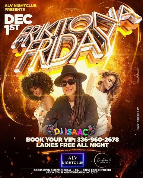 Frikitona Friday w/ Dj Isaac, ALV nightclub (Winston-Salem, NC ...