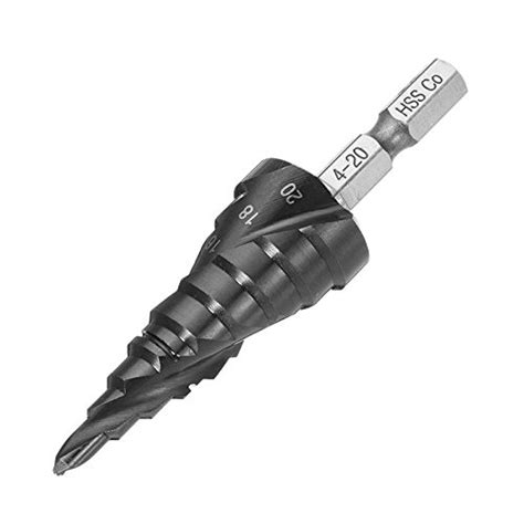 VISHWASAI AlTiN Coating Step Drill Bit 4-20mm HSS M35 Cobalt Step Cone ...