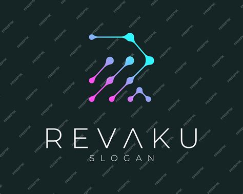 Premium Vector | Letter R Molecule Science Research Technology Digital Connection Modern ...
