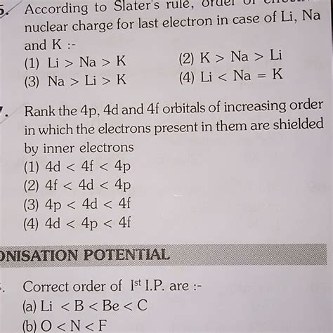 Shielding Effect Electrons