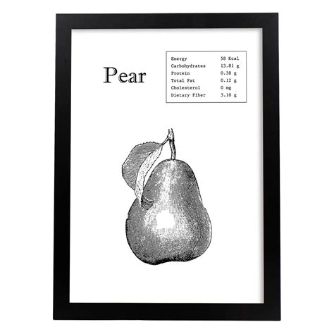 Poster De Pear. Láminas De Frutas Y Verduras En Ingles. Sin Marco - A3 ...