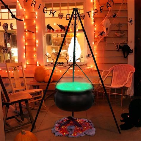 Amazon.com : Halloween Decorations Outdoor Large Witch Cauldron, Black ...
