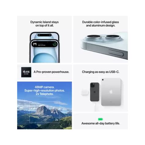 Buy Apple IPhone 15 128GB MTP03HNA Black - Vasanth and Co