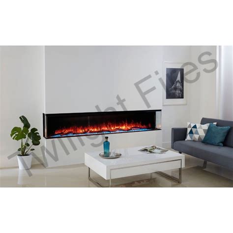 Luvelle 71" Ultra Slim Electric Fire – 1800mm Panoramic Media Wall ...