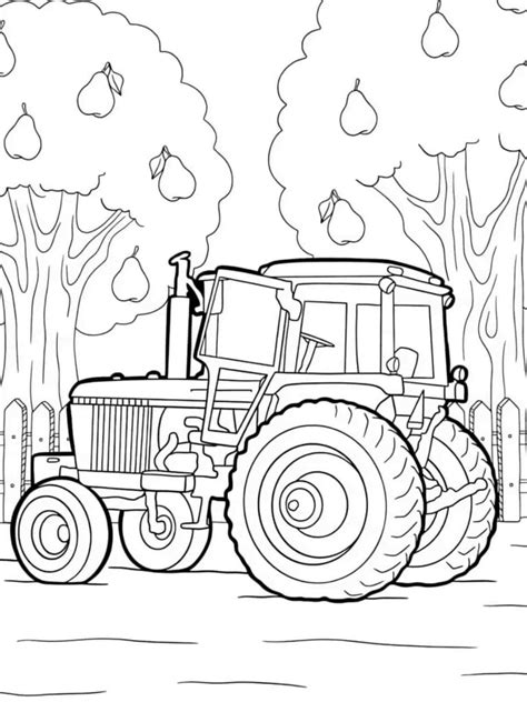 Tractor Color Pages 的图像结果