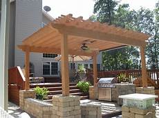 Pergola Kitchen Outdoor by Pergolas Arbors 171 Class Decks Pergola Kitchen Outdoor