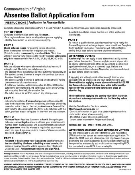 Absentee Ballot Application Form 的图像结果