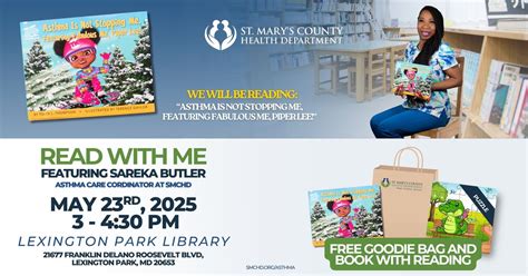 Read with me at the Lexington Park Library featuring Sareka Butler, St ...
