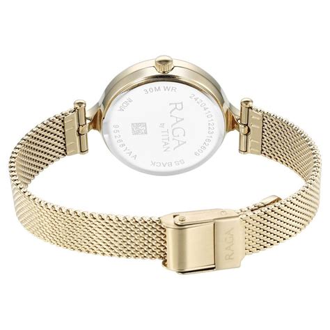 Buy Online Titan Raga Showstopper Quartz Analog Silver Dial Metal Strap ...