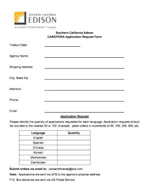 Fillable Online CAREFERA Application Request Form Fax Email Print ...