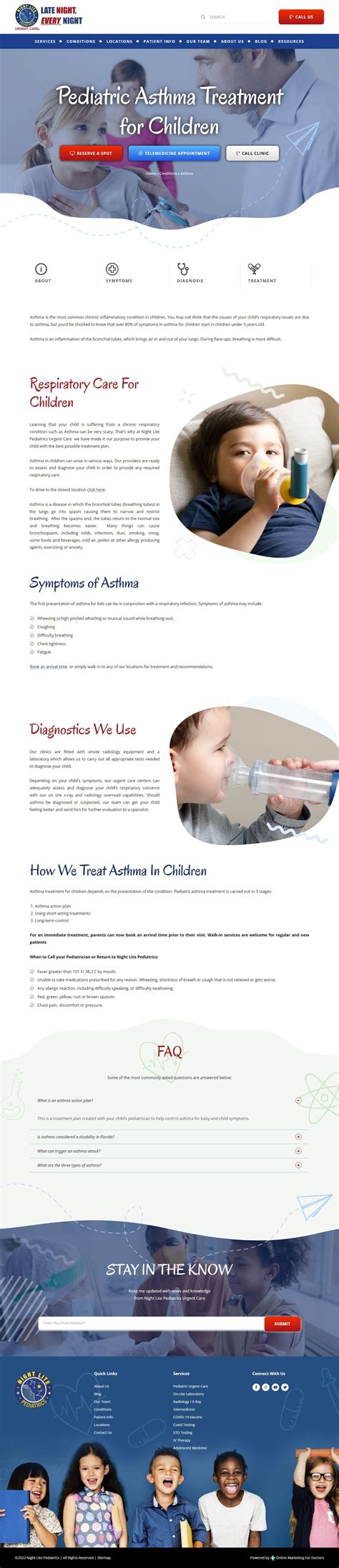 Night Lite Pediatrics | Online Marketing For Doctors
