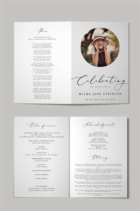 Memorial program – Artofit