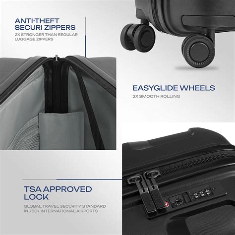 Safari Aeroglide Trolley Bag with anti-scratch shell, TSA lock and Anti ...