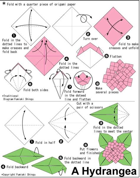 Image result for Origami Tutorial Hydrangea