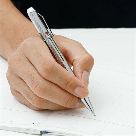 Silver 4-Colour Ballpoint Pen – The Paper Company India