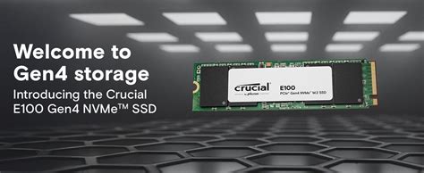 Buy Shop Crucial E100 1TB M.2 PCIe 4.0 Gen4 2280 NVMe Internal SSD at ...