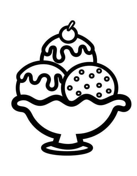Ice Cream Coloring Pages 的图像结果