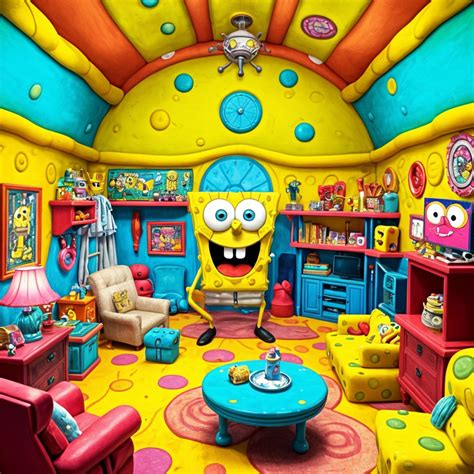 Spongebob Squarepants House Inside Image – Free AI Generator | Makepix